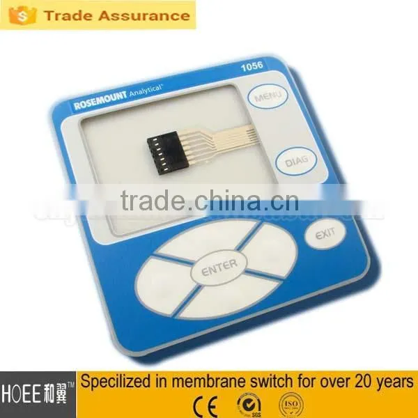 China Custom High Quality Screen Printing Touch Membrane Keypad Switch for Telecommunication Equipment photo-3