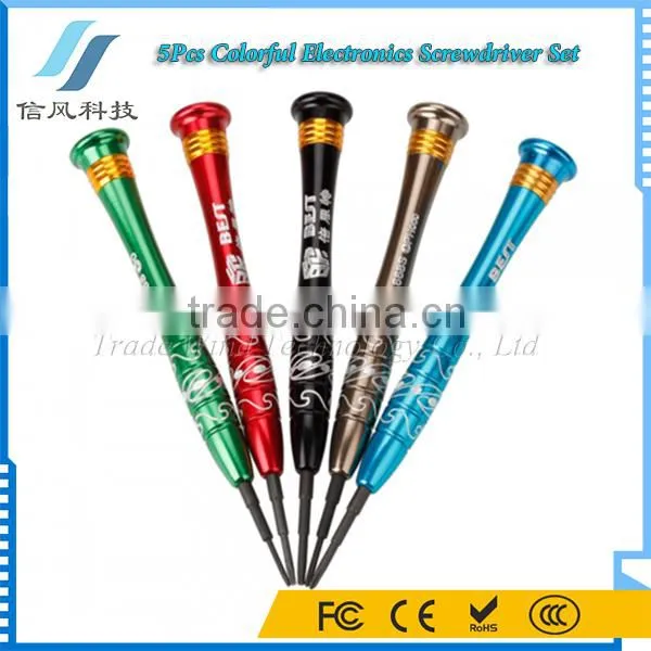 5 in 1 Phillips and Slotted Precision Mini Pocket Screwdriver Set