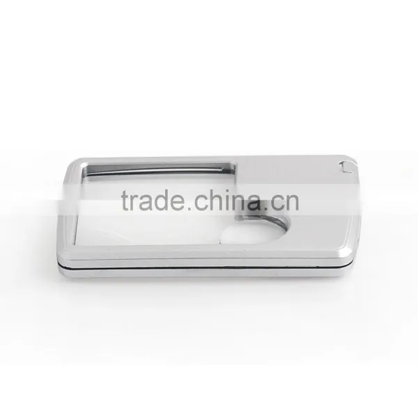 Bijia 2015 High Quality Mini Card Shape Glass Reading Magnifier 3X 6X Magnifier With Led Light photo-4