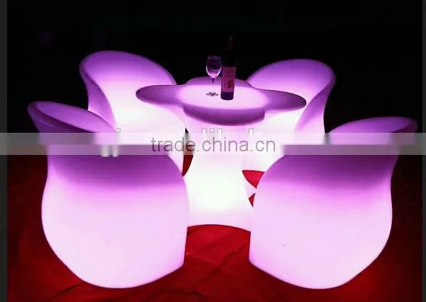 LED Plastic Chair With Table OEM Service for Bar and Party photo-2
