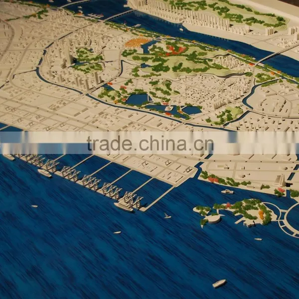 1000 Scale 3D Acrylic Urban Plan Architectural Model Maker