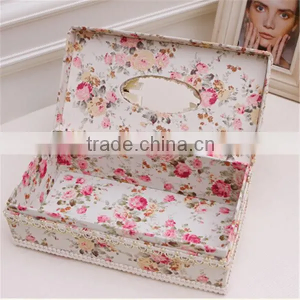 Luxurious Table Decoration Fabric Napkin Paper Box photo-2