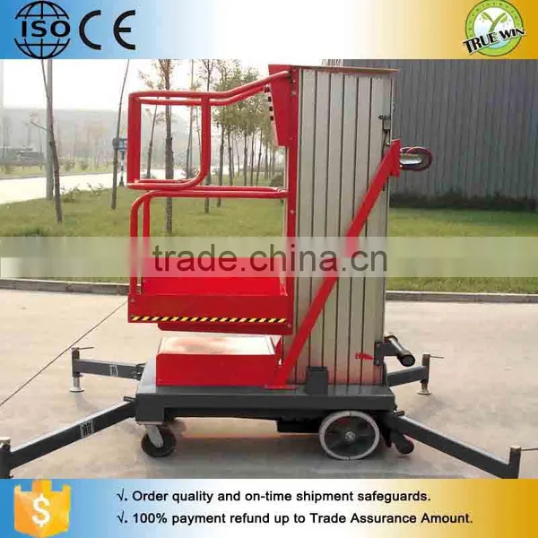 Good Quality 8 Meter 0.1ton Single Post Aluminium Alloy Lifter photo-4