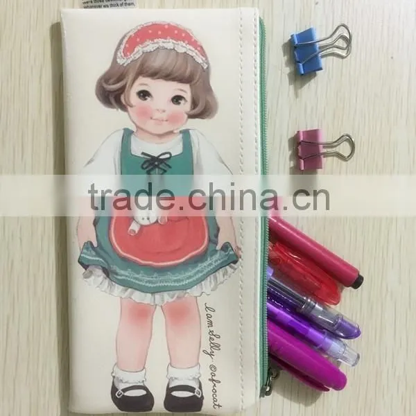 Fashion Funny Clear Cartoon Wholesale pu School Unbranded Pencil Case Pattern Customizable for Girl photo-4