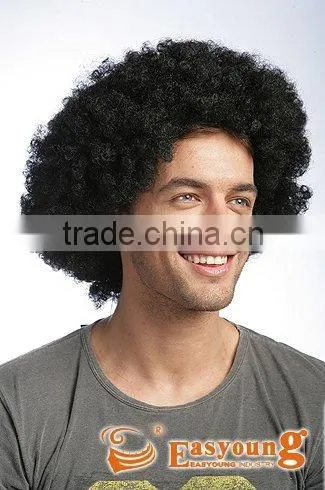 Football/Soccer Fans Wig, Party Wig, Curly African Wigs, Cosplay Wig photo-3