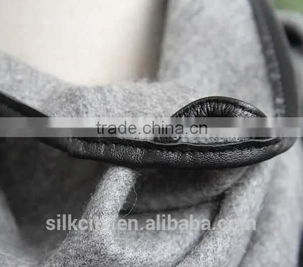 Fringe Hem Custom Winter Pashmina 100% Cashmere Triangle Scarf photo-3