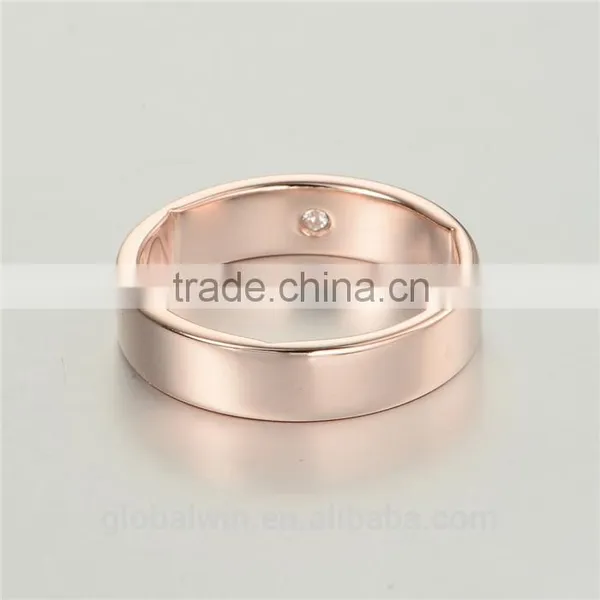Authentic 925 Silver Simple Fashion Design Latest Gold Plated Finger Gay Men Ring photo-2