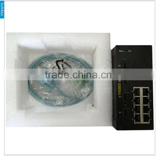 Tunnel Traffic 4x1000M FX(SFP Slot) to 8x10/100MBase TX PoE Gigabit Managed Industrial Ethernet Switch Broadcom Progr photo-4