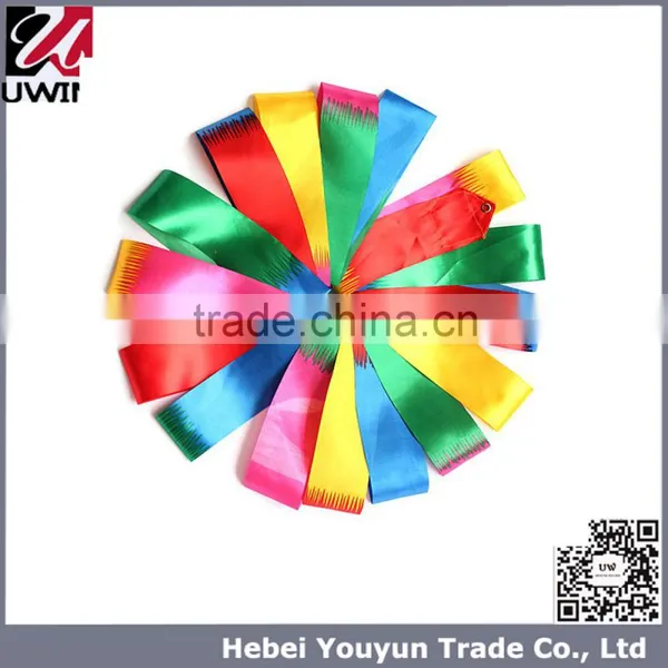 UWIN Colourful Dance Ribbon Rhythmic Gymnastic Ribbons Stick On Sale photo-2