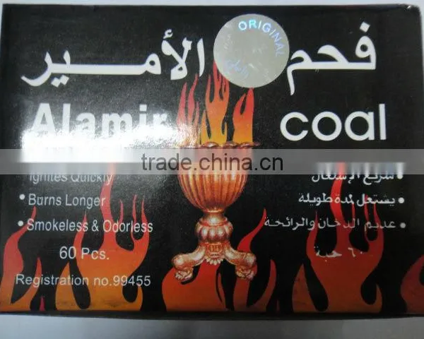 Arab Silver Stick Shisha Charcoal 60pcs