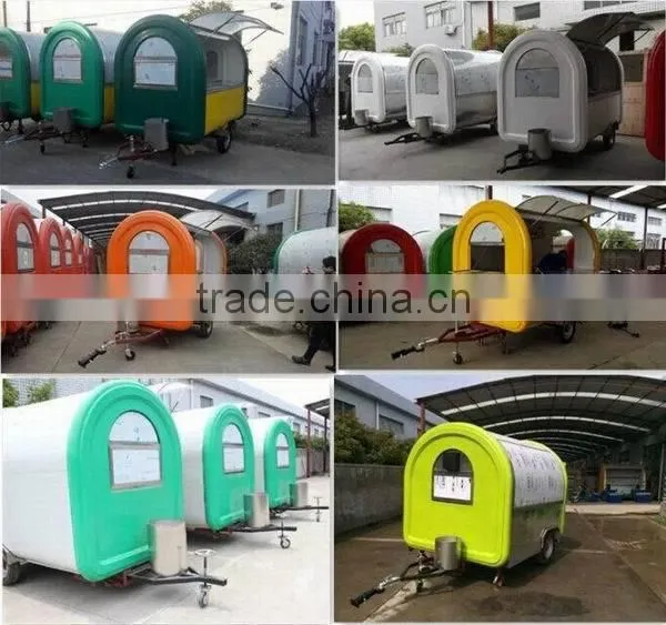 Outdoor Retail Vending Street Mobile Breakfast Small Stainles Steel Fast Food Trailer photo-4