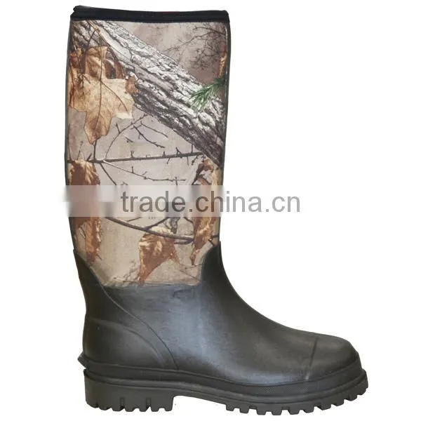 Mens Lightweight Camouflage/Camo Neoprene Hunting Boots photo-3