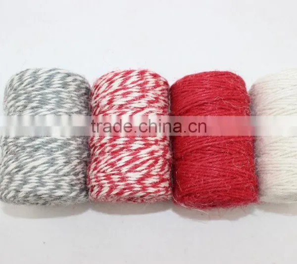 Double Colored and Colorful Jute Twine for Gift Packing Cooking Party Wedding Decorating and DIY photo-3