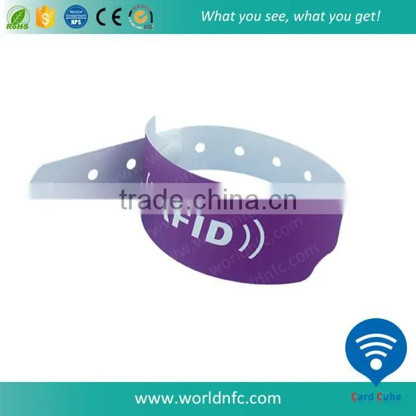 NTAG213 NFC Paper Wristband One Time Use Disposable RFID Wristband photo-2