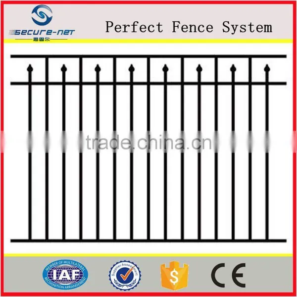 Durability Square Tubular Heavy Duty Steel Fence Panels With Picket Design photo-2