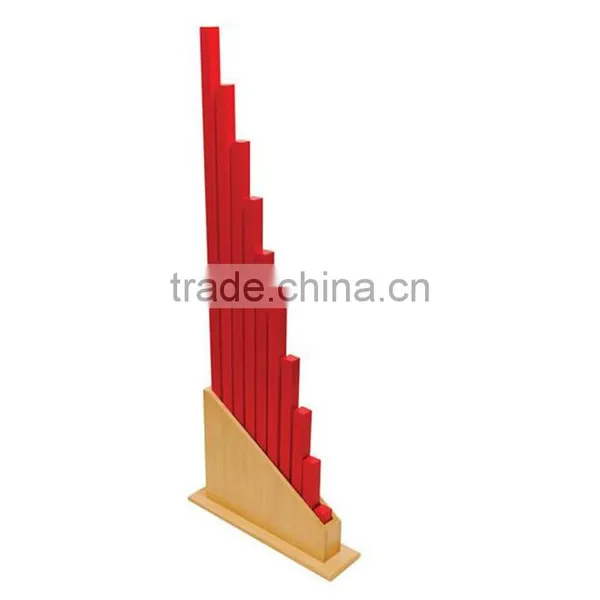Baby Toy Preschool Montessori Sensorial Aids Wooden Red Stick in China photo-5