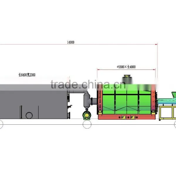 Rubber to Oil Recycling Small Pyrolysis Plant 4-6 Ton photo-2
