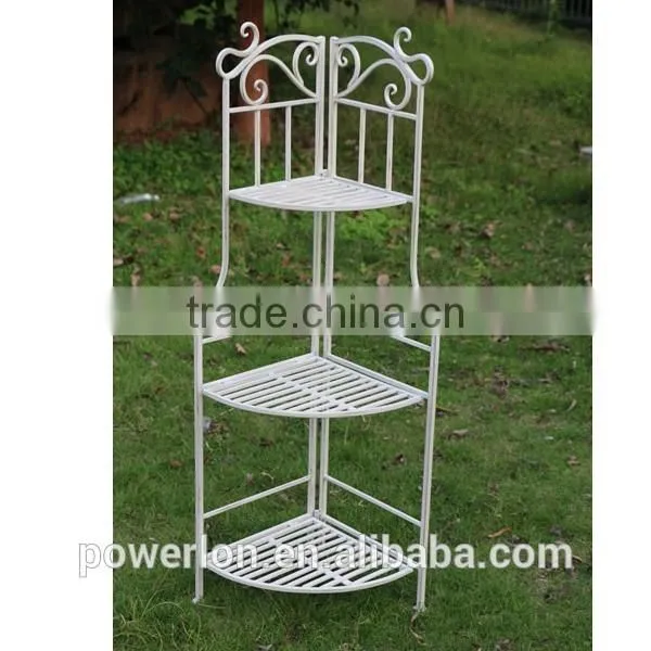 Wrought Iron 4-Tier Corner Rack Barthroom Rack PL08-5604 photo-4