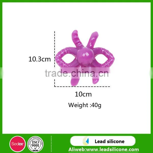 Baby Love Octopus Silicone Rubber Baby Toothbrush and Other Design Toothrush photo-3