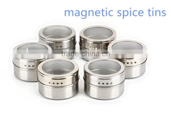Metal Magnetic Multi-Purpose Condiment Storage Tins photo-2