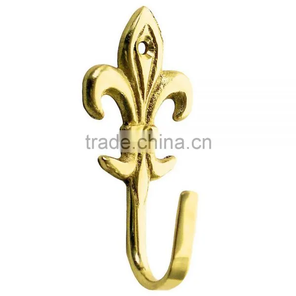 Brass Coat Hooks Antique photo-2