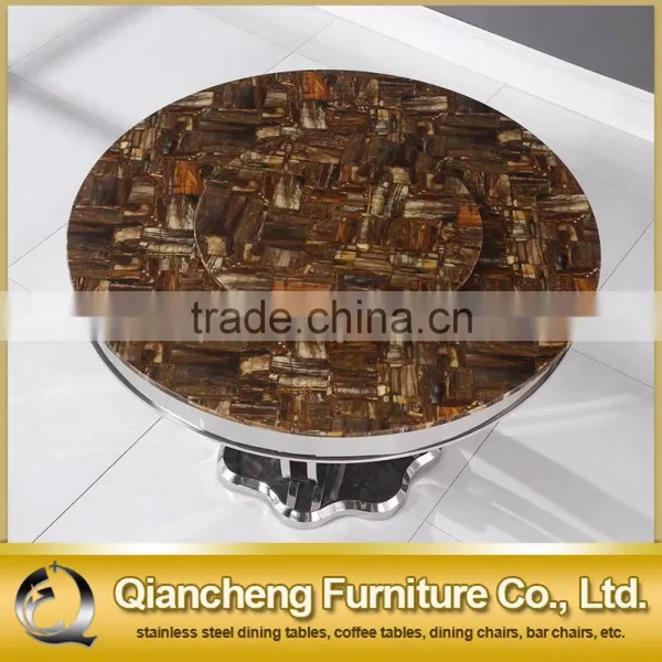 Modern Round Marble Top Dining Table for Banquet Hall photo-4