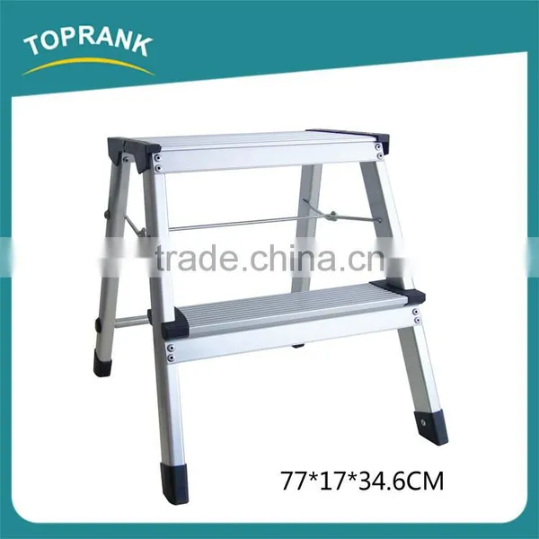 Multi Purpose Aluminium Wide Step Ladder, Folding Step Ladder Chair