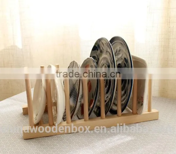 Popular Antique Decorative Wooden Dish Rack photo-3