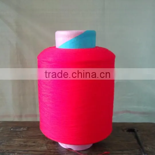 Dope Dyed Color High Elastic Nylon DTY Yarn 40D/24F For Knitting Socks photo-3
