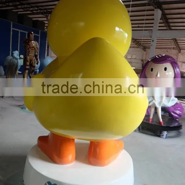 Outdoor FRP Duck Mascot Sculpture photo-4