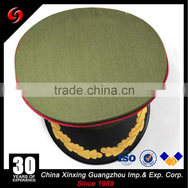 Miltary Embroidered Peaked Caps/custom Military Officers Visor Caps photo-2