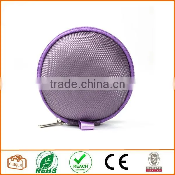 (Black and Purple) Earphone Handsfree Headset HARD EVA Case photo-3