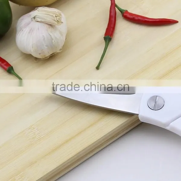 Stainless Steel Kitchen Tool White Handle Scissors photo-2