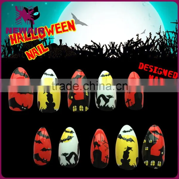 2017 New Fashion Dark Holloween Nail Art Tips photo-3