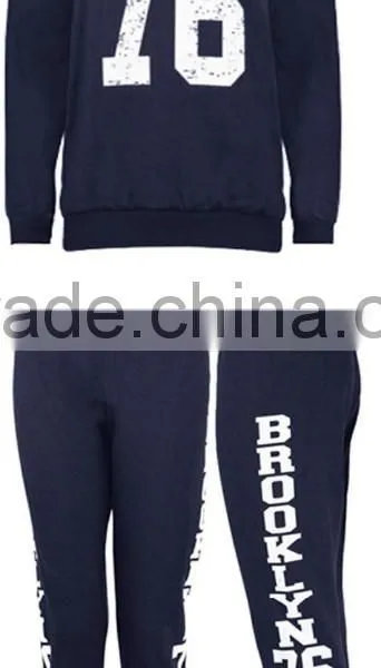 Ladies Brooklyn 76 Full Set Sweatshirt & Jogging Bottoms Joggers Tracksuit photo-5