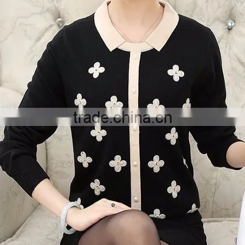 High Quality Woolen Sweater Designs for Ladies,wholesale Sweater as Knitting Sweater for Ladies photo-3