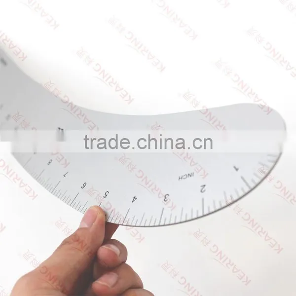 Kearing 18'' Length Metal HIP CURVE RULER / 1.5mm Thickness Aluminum Garment Curve Rule for Fashion School # 6218A photo-3