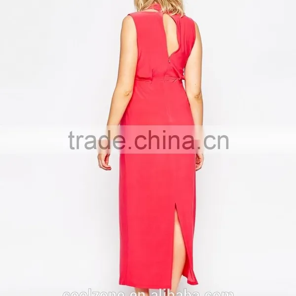 Fashion Cut-out Detailing Maternity Party Dresses for Pregnant Women photo-3