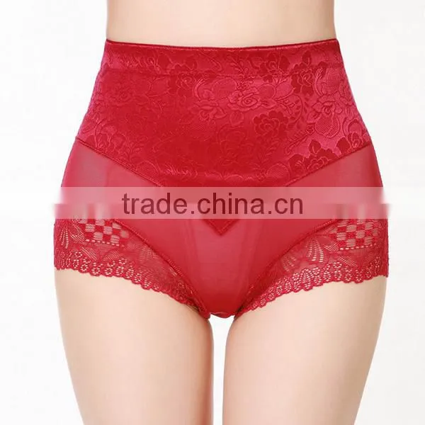 Wholesale Gauze Nylon High Waist Abdomen Drawing Panties photo-3