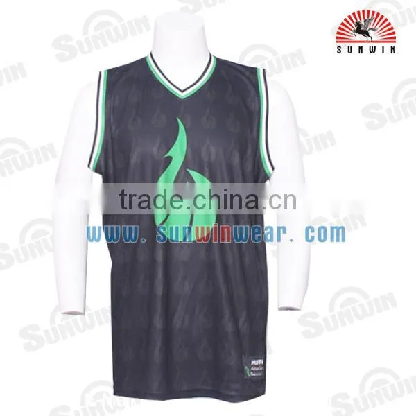 Latest Basketball Jersey Design 2016 With OEM Logo/artwork photo-3