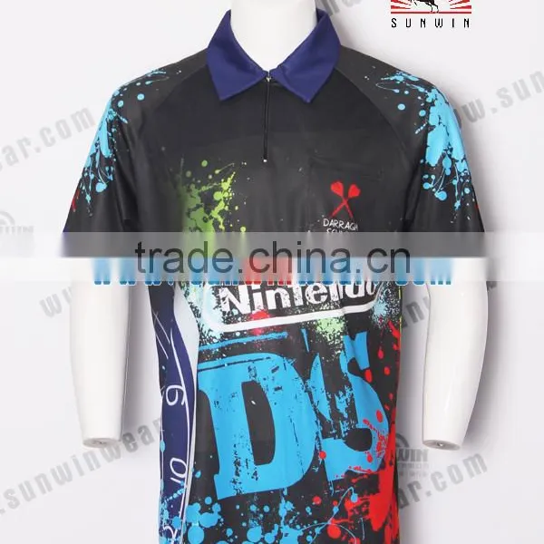 Colorful Quality Dart Shirt / Cheap Custom Youth Dart Jersey Sublimation photo-4