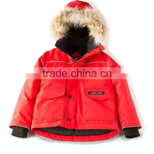 2017 OEM New Style Children's Clothing Hooded Custom Kids Winter Fur Jackets Wholesale in China photo-4