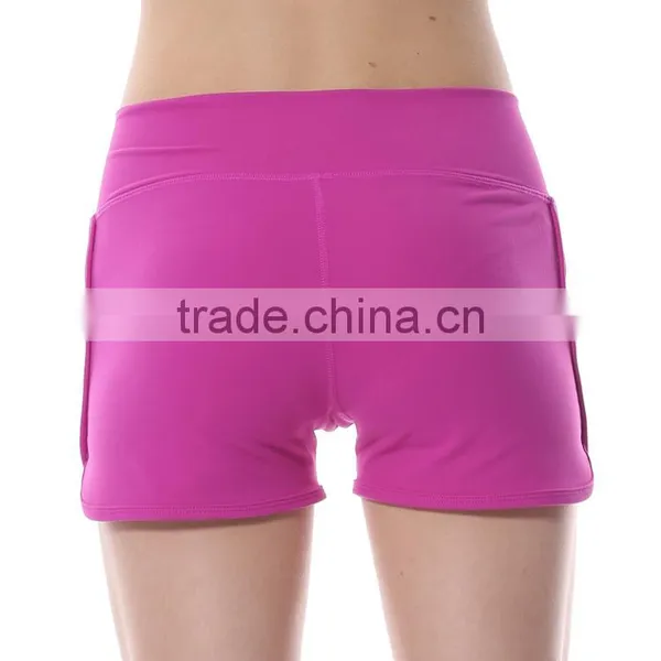 High Quality Women Gym Shorts Custom Fitness Yoga Pants in Guangzhou Manufacturer photo-6