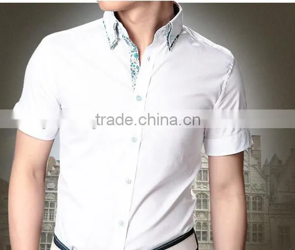 Cultivate One's Morality Type Youth Business Half Sleeve Shirts photo-3