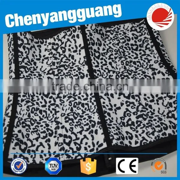 CYG-4 Spiral Steel Bones Animal Pattern Waist Cincher Lady Belt photo-5