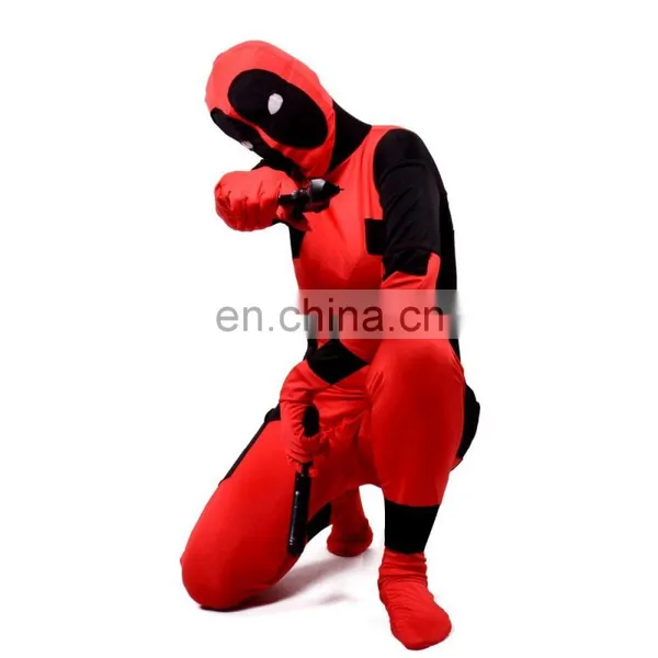 Simple Jumpsuit Cosplay Deadpool Costume photo-2
