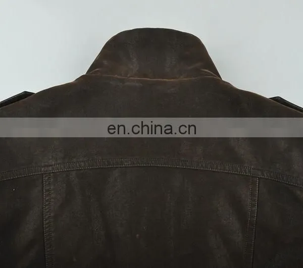 2015 Lastest Fashion Handsome Lamb Leather Jacket photo-5