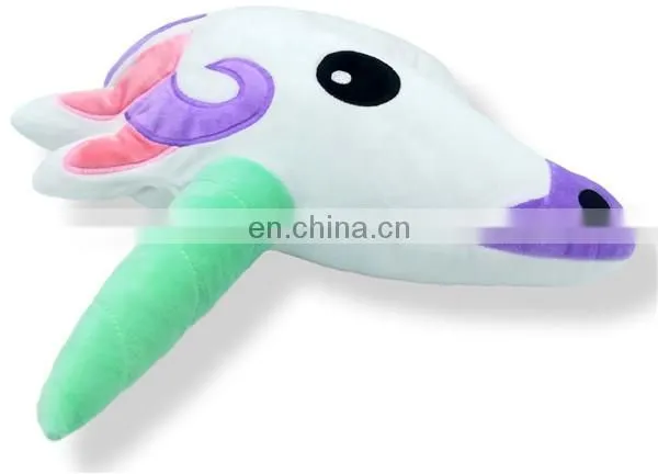 Home Derco Kids Purple Unicorn Pillow Plush Toy Fashion LOW MOQ Stuffed Soft Plush Unicorn Cushion photo-3