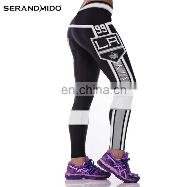 Women Sport Fitness Yoga Leggings With Printing photo-2