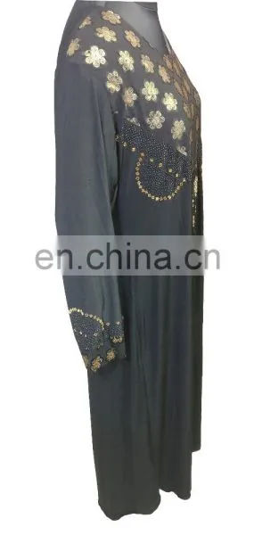2017 Casual Wear Floral Printed Burkha / Latest Islamic Wear Abaya Burqa For Muslim Wear (dubai Abaya 2017) photo-4